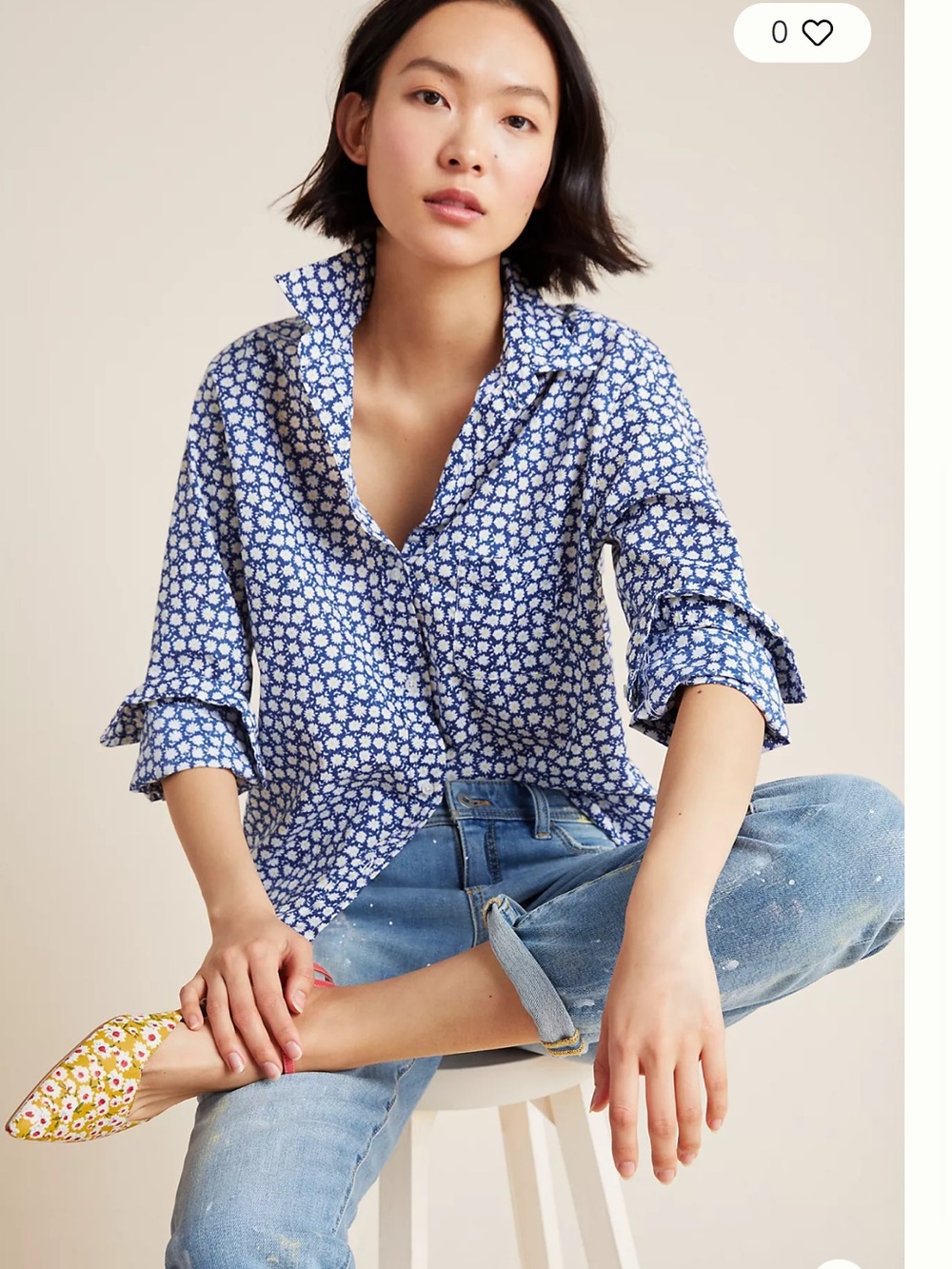 Anthropologie Grayson The Hero Daisies Buttondown